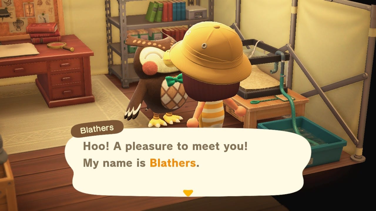 Blathers welcome